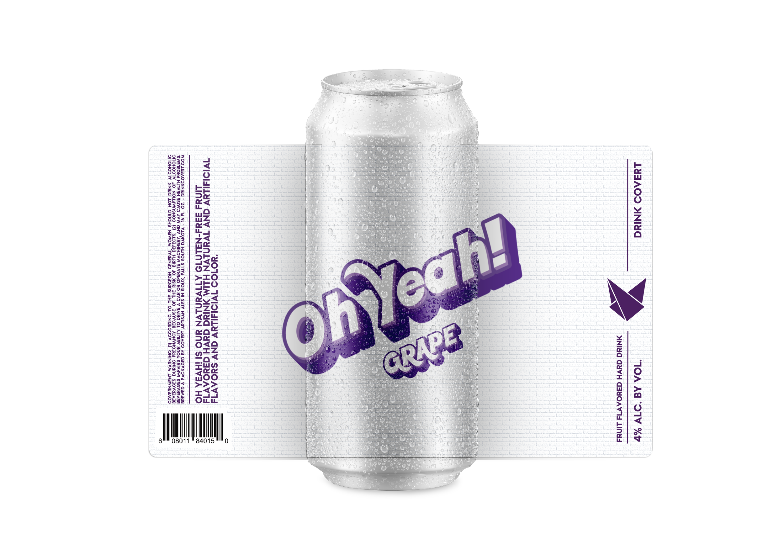 Oh Yeah! Grape - Fruit Flavored Hard Drink (4-Pack) — Covert